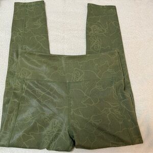 ZYIA Olive Patterned Leggings